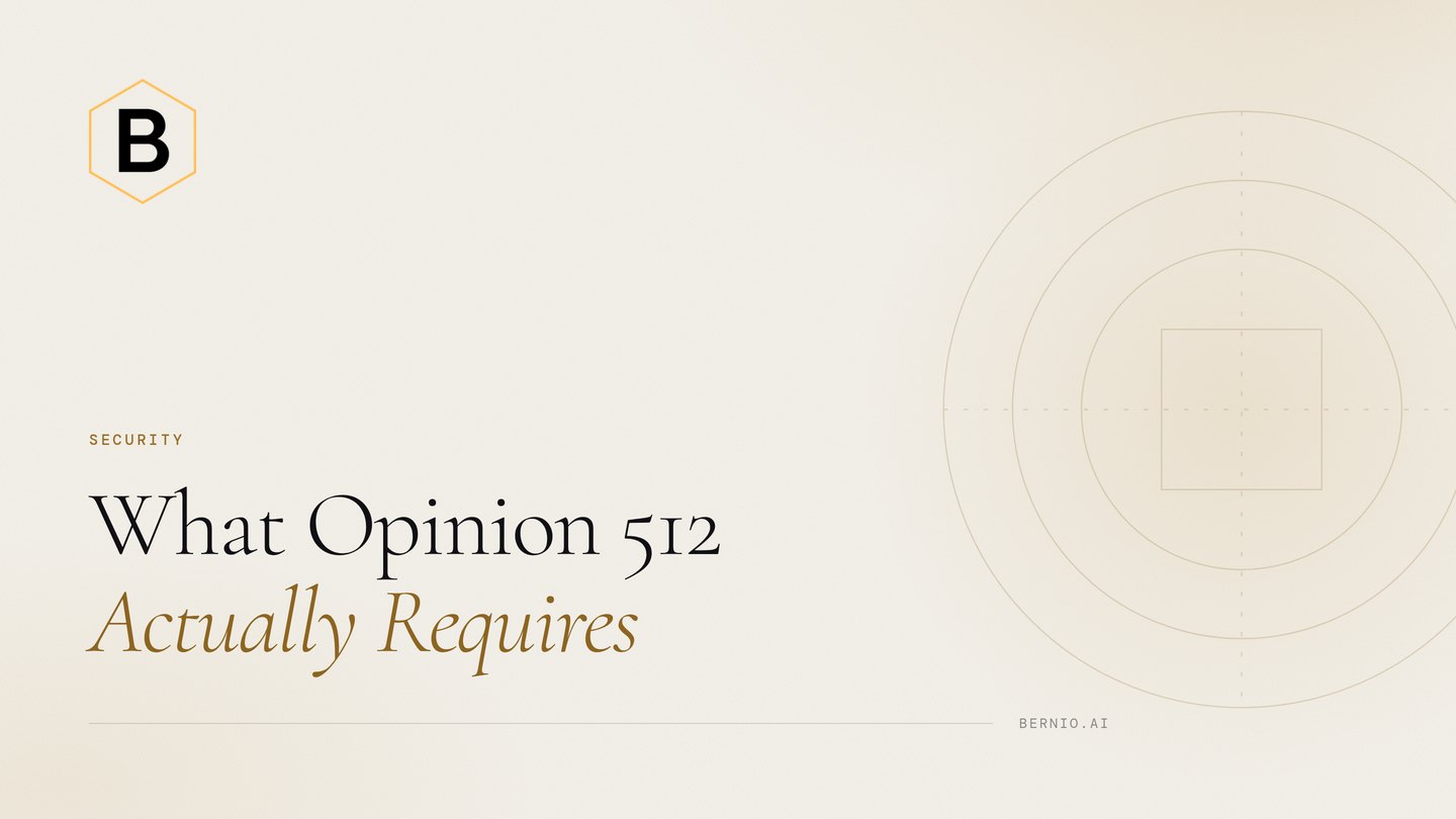 Cover for “What ABA Opinion 512 Requires From Your Infrastructure”