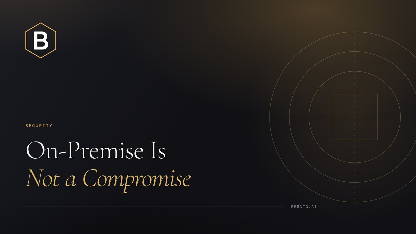 Cover for “Why On-Premise AI Is Not a Compromise”