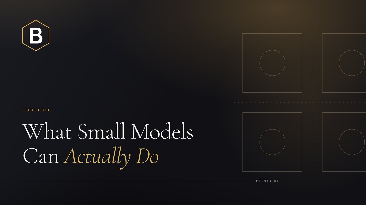 Cover for “What Small Models Can Actually Do”