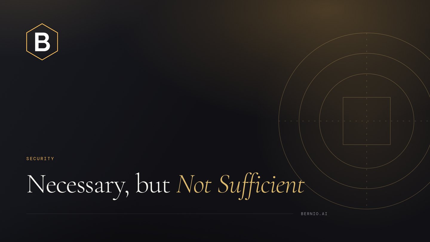 Cover for “SOC 2 Type II Is Necessary but Not Sufficient”